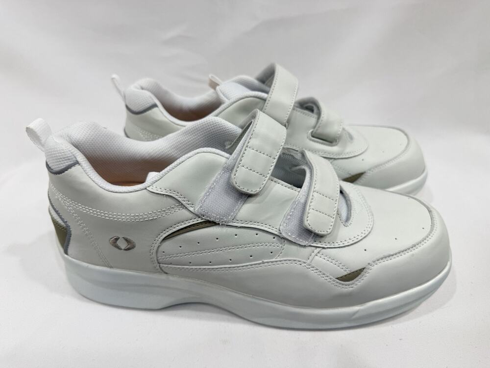 APEX MEN WHITE SNEAKER SIZE 13 X-Wide Orthopedic Shoes Walking Running